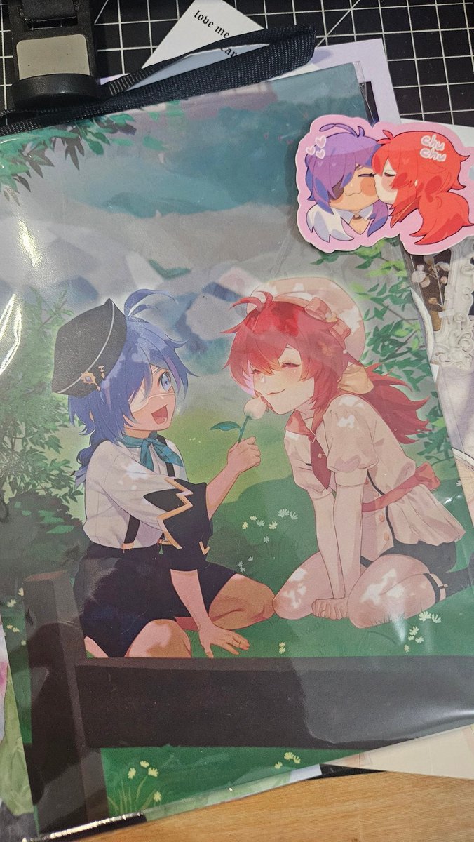 not_kitchenset's tweet photo. Kaeluc art print from @itsbluetetsu ❤️❤️ huhu cantik🥹❤️ https://t.co/LO5Yy4A64L