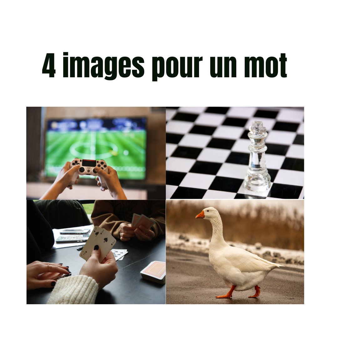 enigtime's tweet photo. 🧩✨ ÉNIGME DU SOIR : 4 IMAGES = 1 MOT
Observe bien, fais les liens… et trouve la bonne réponse 👀
💬 Donne ta réponse en commentaire
🏆 Réponds aussi sur le site pour intégrer le classement des Enigmers
👍 Abonne-toi pour connaître la réponse demain

🔥 À vous de jouer https://t.co/Ibn5aGmwyO