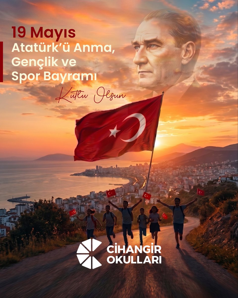 Cihangirschools's tweet photo. Bir milletin umuda yürüdüğü günün izinde; 19 Mayıs Atatürk'ü Anma, Gençlik ve Spor Bayramı'nı Gururla Kutluyoruz.🇹🇷 https://t.co/AcJVIsDSB0