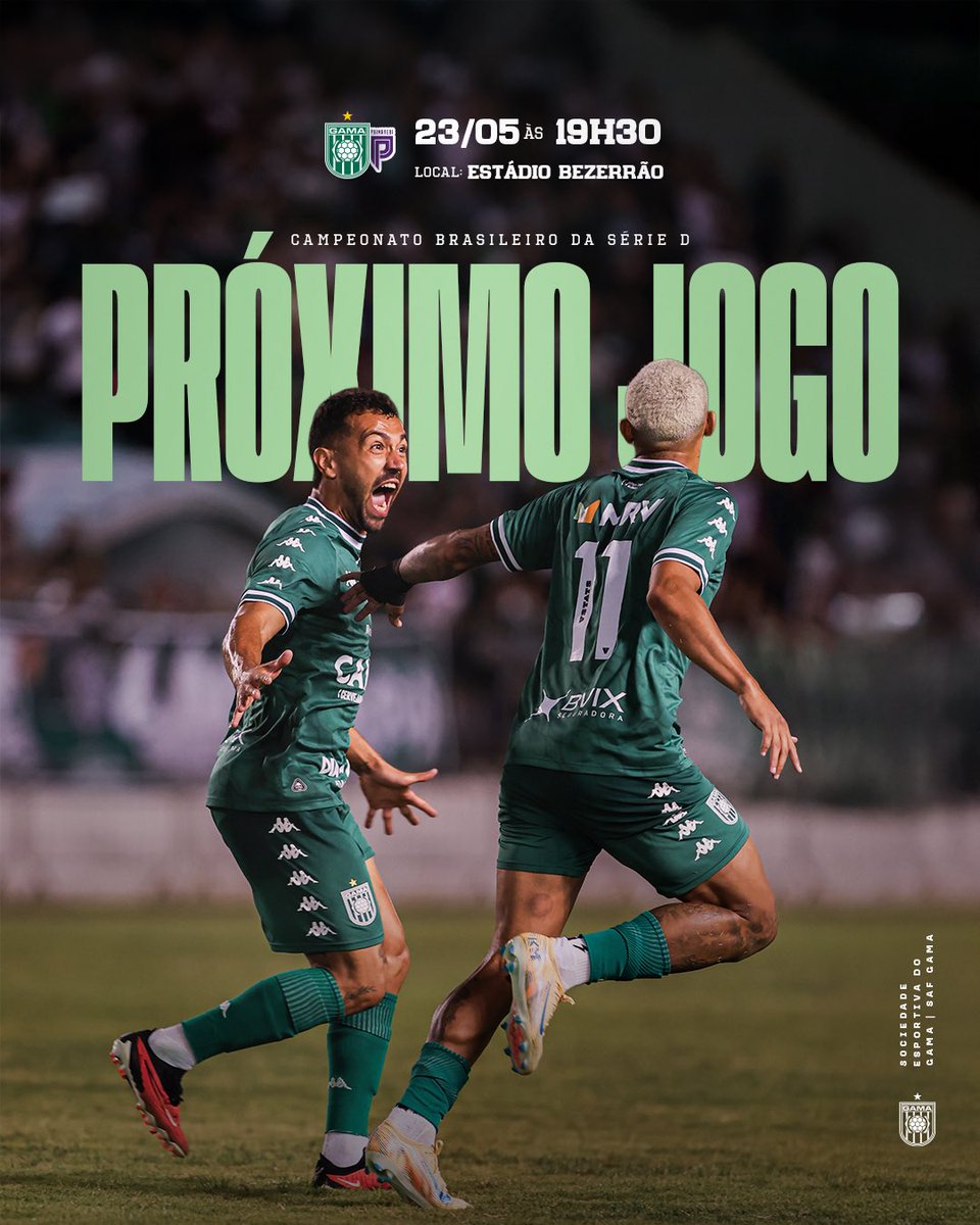 SEGama's tweet photo. Sábado é em casa outra vez! Mais um desafio importante pela Série D 🇳🇬✅ https://t.co/uF53hJChud