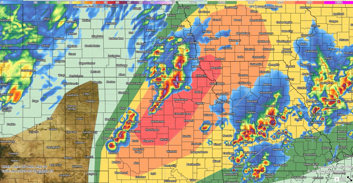 Update for Today’s severe weather and tornado risk: We’re currently on ...