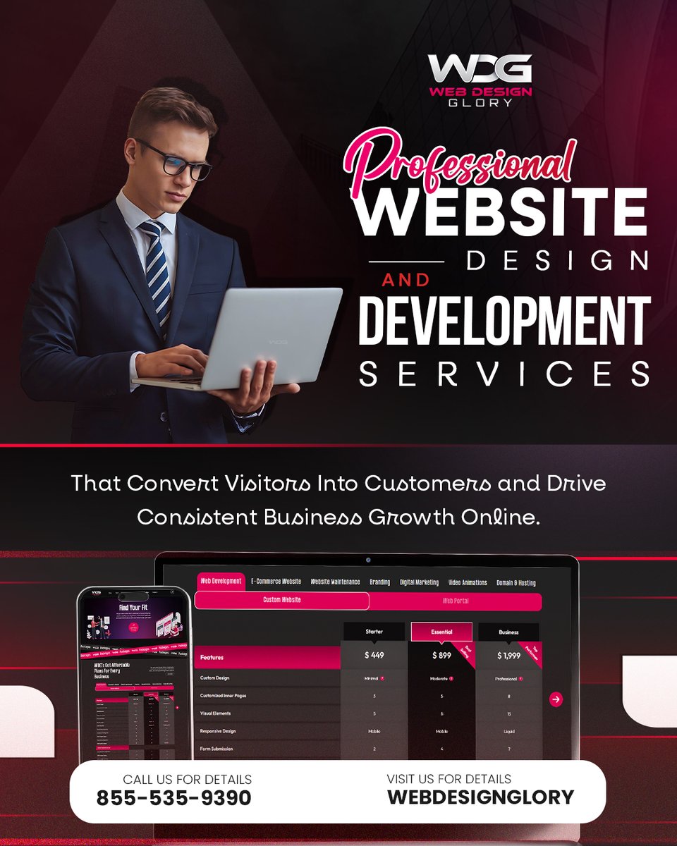 webdesignglory_'s tweet photo. Is your website costing you customers? We build fast, powerful sites that turn visitors into clients. Let’s grow your business online!

🌐 Visit: https://t.co/ElPJs8PYei
📞 Call: 855-535-9390

#WebDesign #WebsiteDevelopment https://t.co/ROw5NzvIBL
