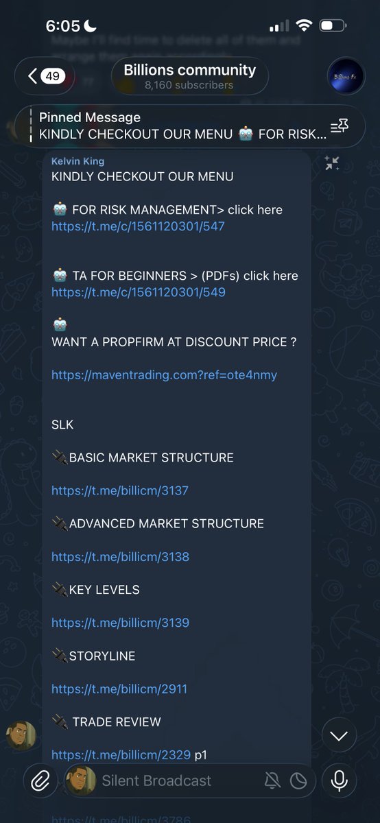 Kelvinking_'s tweet photo. If you’re already doing well with your trading, skip this post.  

But if you’re still struggling with TA…  

Before you finally give up on forex, enter here 👇🏾  
https://t.co/vcTthP4qie

Even if you don’t want to stay in the channel, just download all the videos, take a 1-week break, then come back and start watching carefully.  

Take notes 📝  
Practice for 30 days after watching, and you’ll see the difference yourself.  

Most of the videos are just 30 minutes max, straight to the point.  

RT for others ❤️  
You’re welcome.  

And you may not need to pay for any mentorship again when you’re done .  
These videos are completely free