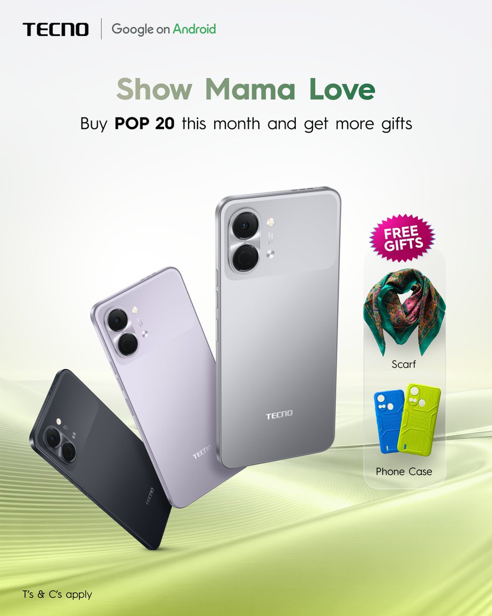 TecnoMobileGH's tweet photo. Love doesn’t need a date on the calendar ❤️
Show Mama love anytime with the TECNO POP 20 and enjoy more gifts this month.
Because every day is a good day to appreciate her.
SHOP NOW: https://t.co/DldxU7q9XP
#MothersDay
#POP20
#tecnoonlinestore
#TECNOGhana https://t.co/VFk2gPvLCO