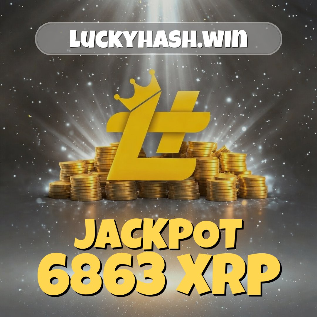 Tomorrow: @LuckyHashWin Draw #968 - Jackpot 6863 XRP Draw time