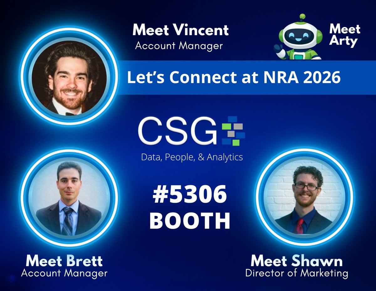 ChainStoreGuide's tweet photo. Budgets are tight. Inflation is real. But your pipeline can't afford to stall. Come meet the CSG team at Booth 5306, we have options. 🤖 100 free leads + an exclusive show discount. #2026RestaurantShow #NRAShow #CSG https://t.co/X3tT4c3gAt