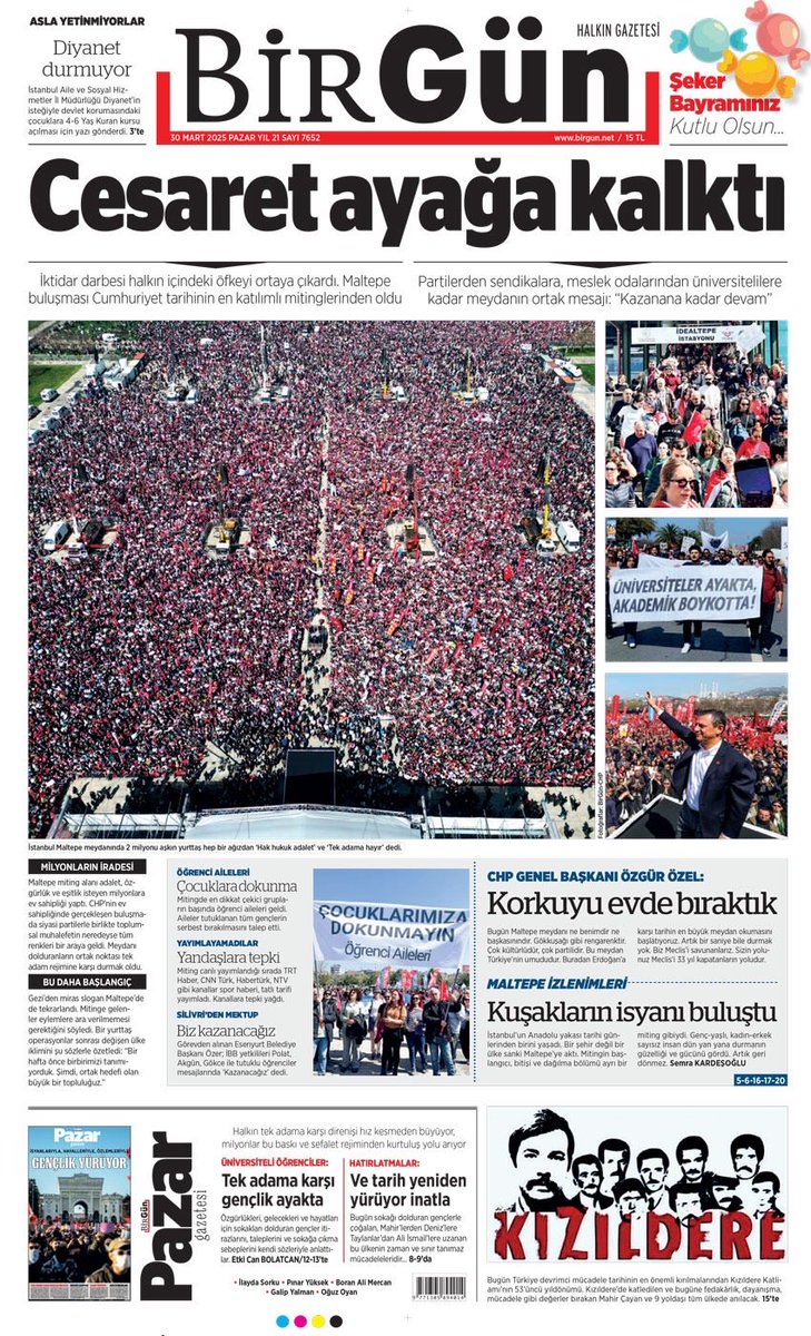 aydin63's tweet photo. Laik, demokratik ve aydınlık bir Türkiye mücadelesinde BirGün’ün sesi hepimiz için bir rehber. Kalemini satmayanların yanındayız demek için sadece beğenmek yetmez; abone olarak destek olalım!
#BirGünVarsaHaberinVar
https://t.co/5uTXbmMD6v https://t.co/qnEUdhXMTi