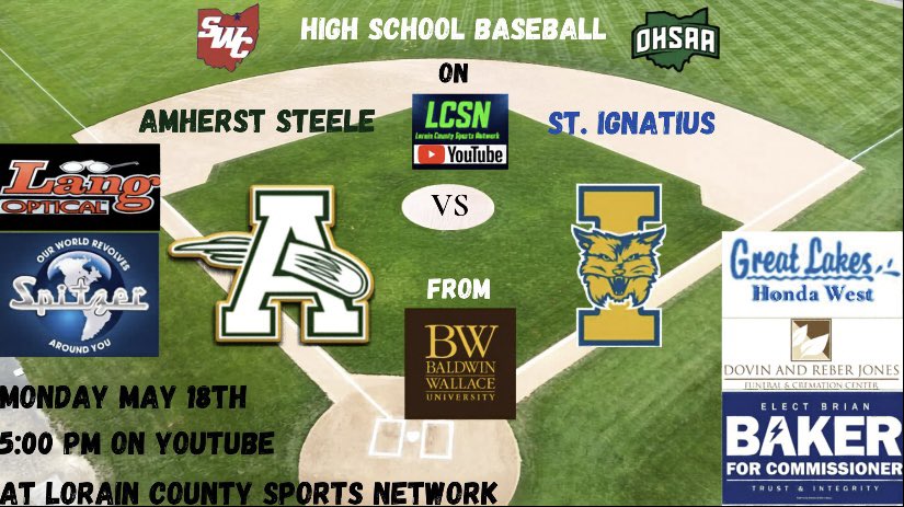 WOBLWDLWSPORTS's tweet photo. A HUGE High School #baseball matchup this evening between @ASHSBaseball &amp; @SIHSSports ⚾️ First pitch is set for 5 pm live from Fisher Field at @bwathletics Watch it Live &amp; FREE on @YouTube ⬇️

https://t.co/i3NBKk4x16 https://t.co/FpmXgFy6cH