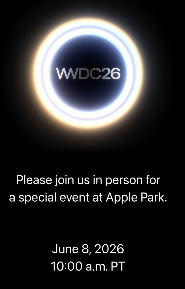 JthingJ's tweet photo. *Apple to unveil iOS 27 at WWDC in June with AI writing aid, shortcuts, and wallpapers. https://t.co/zxxGSgig9X