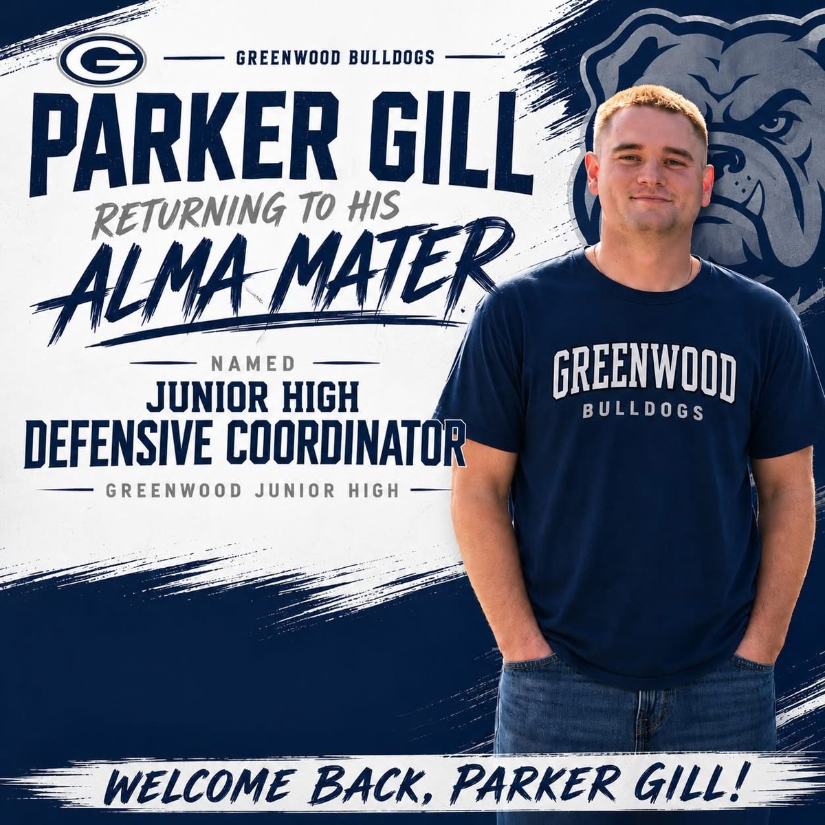 GreenwoodFball's tweet photo. 🏈 WELCOME HOME, COACH GILL! 🐾 https://t.co/Dm8xS0zja3