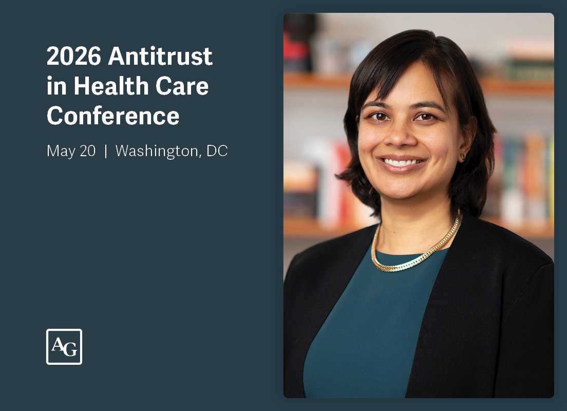 analysisgroup's tweet photo. Managing Principal Aditi Mehta will discuss the antitrust enforcement methodologies at the forefront of health care competition as part of an economic roundtable at the ABA’s 2026 Antitrust in Health Care Conference. https://t.co/ANqV0nGAyT https://t.co/Qq0wtATy5a