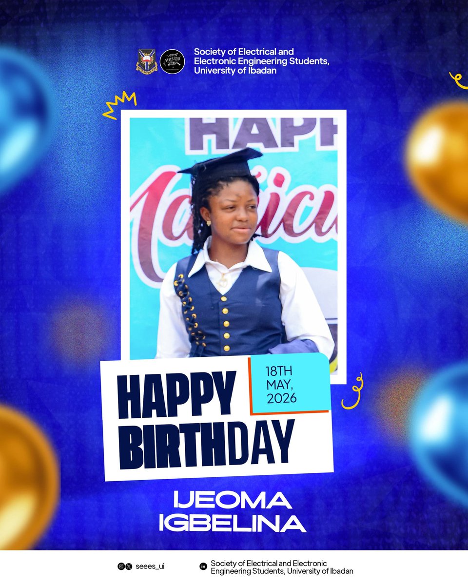 seees_ui's tweet photo. Happy Birthday! Ijeoma Igbelina🥳🎂
Wishing you a remarkable year ahead filled with great achievements and exciting new milestones. Enjoy your day to the fullest! 🥂✨

🔰TEAM EXCELSIOR https://t.co/NjsbtWokaN
