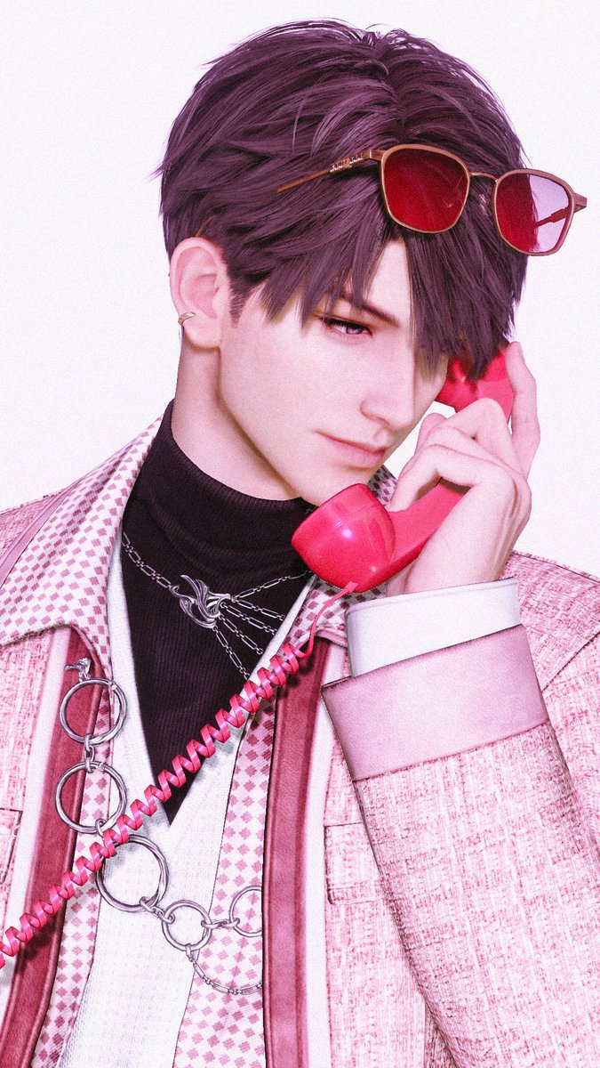 pink suits him so well 💖