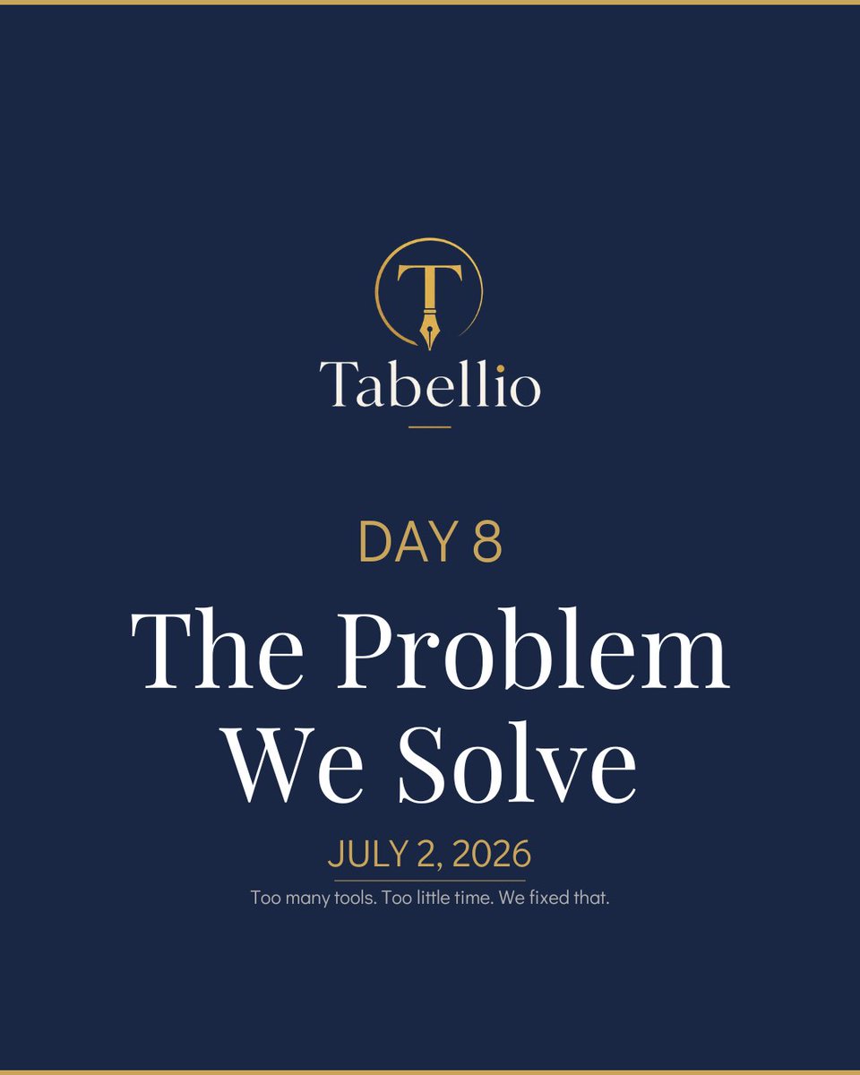 malogan8's tweet photo. Today, many businesses still manage critical operations through disconnected systems, emails, spreadsheets, text messages, and multiple vendors — creating delays, confusion, errors, and operational headaches.

Tabellio™ is being built to change that. https://t.co/ixlOEaNqLa