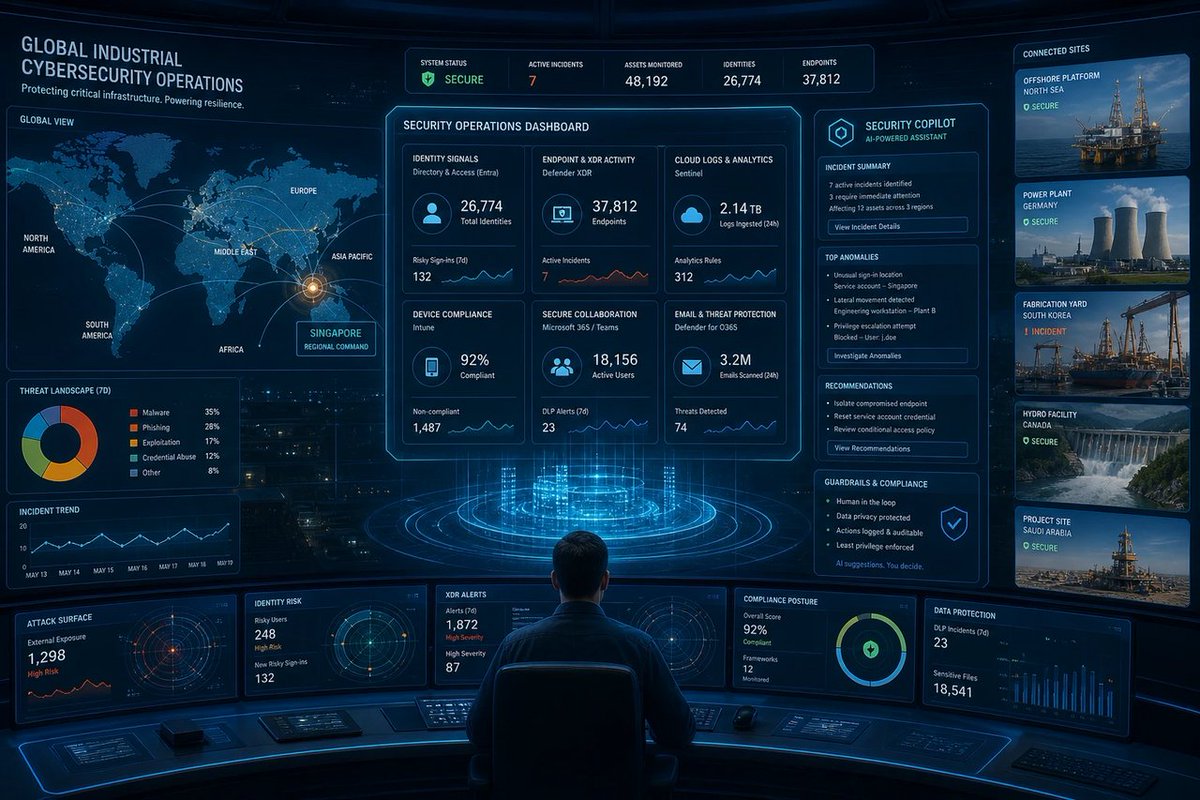 windowsforum's tweet photo. 🛡️ “Centralized SOC” with Entra + Sentinel + Security Copilot: basically Microsoft tried to turn industrial chaos into a dashboard. Cool… until your identity goes wrong. #Windows #Security
https://t.co/hZXmULsK2D
#MicrosoftSentinel #EntraIdGovernance #SecurityCopilot https://t.co/lP2U0AKmOa
