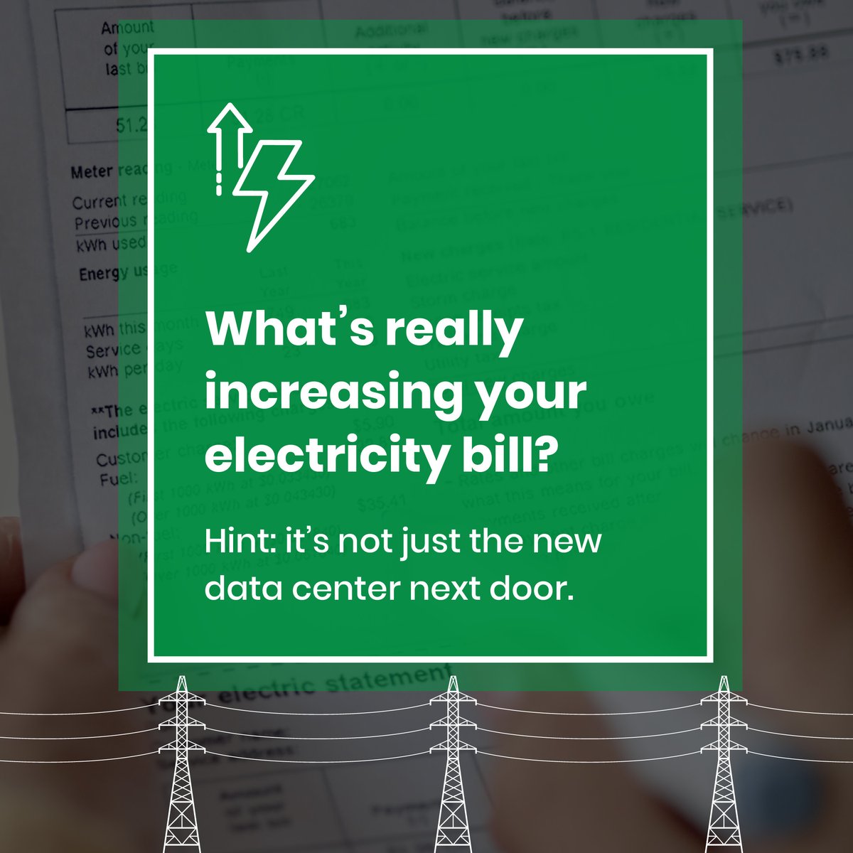DCC_org's tweet photo. New research from E3 finds no historical evidence that data centers are causing consumers to pay higher electricity bills and points to several drivers of rising rates, including aging infrastructure, inflation and other system costs.

Read more: https://t.co/WHp8Aplytz https://t.co/Y9KuEmSNCy