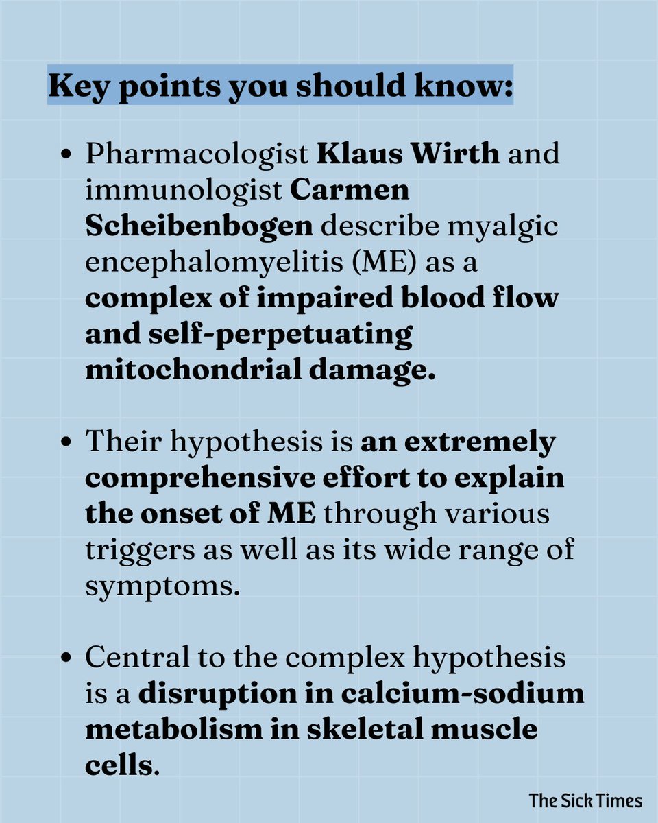 thesicktimes's tweet photo. A “unifying” hypothesis of the mechanisms, triggers, and risk factors for myalgic encephalomyelitis (ME), is gaining support. Further evaluation and development of a potential drug depend on funding. https://t.co/b7d7zNy9I1 https://t.co/oPJeGtJcv1