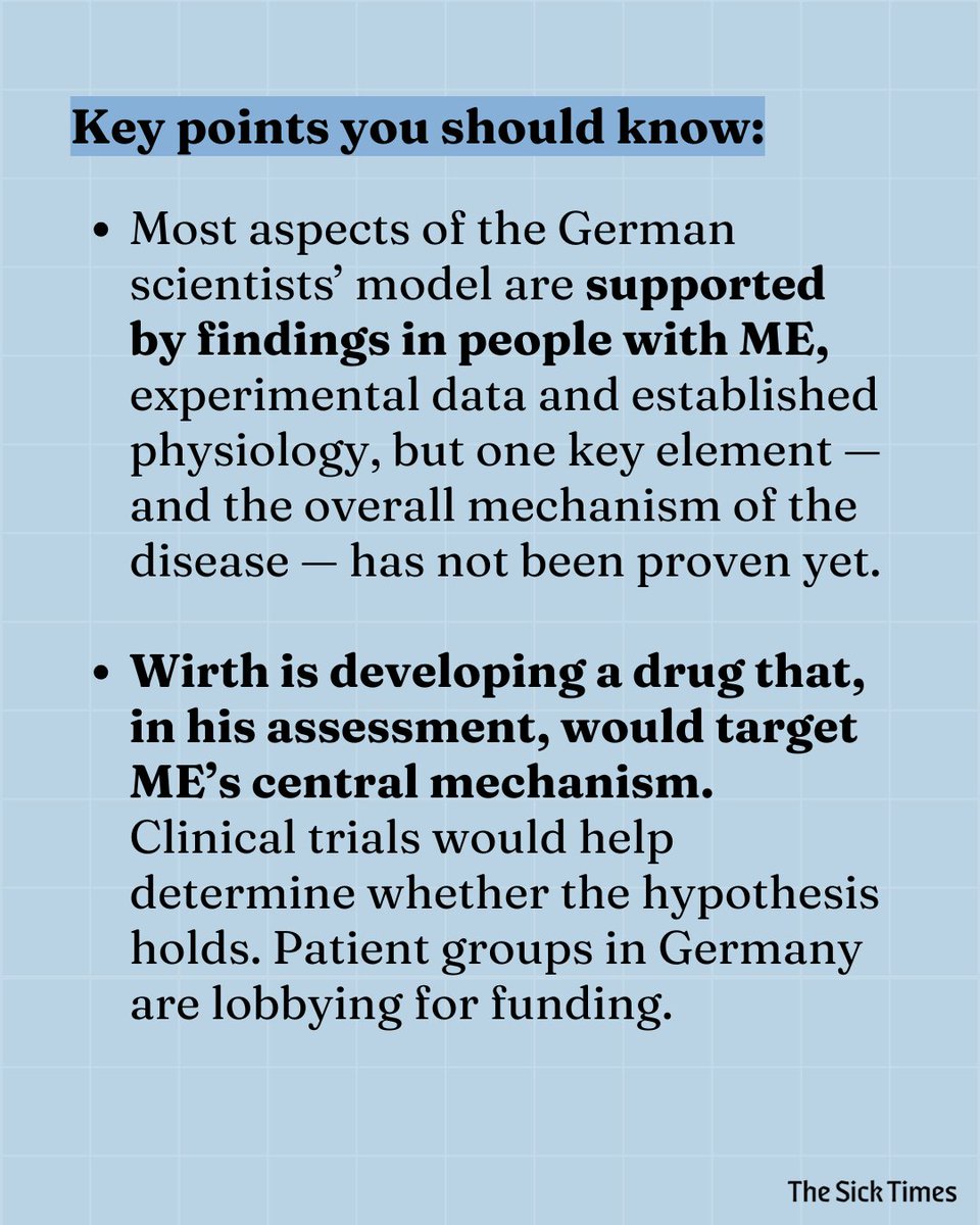 thesicktimes's tweet photo. A “unifying” hypothesis of the mechanisms, triggers, and risk factors for myalgic encephalomyelitis (ME), is gaining support. Further evaluation and development of a potential drug depend on funding. https://t.co/b7d7zNy9I1 https://t.co/oPJeGtJcv1