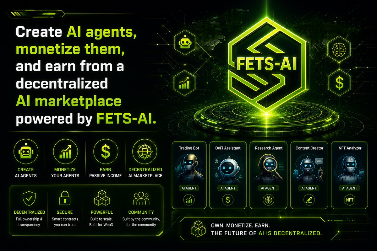 fetsedgetech's tweet photo. $FETS-AI 
Create AI agents, monetize them, and earn from a decentralized AI marketplace powered by FETS-AI.

#ETH #UTILITY #AI #WEB3 https://t.co/Kk3ppX9tP7