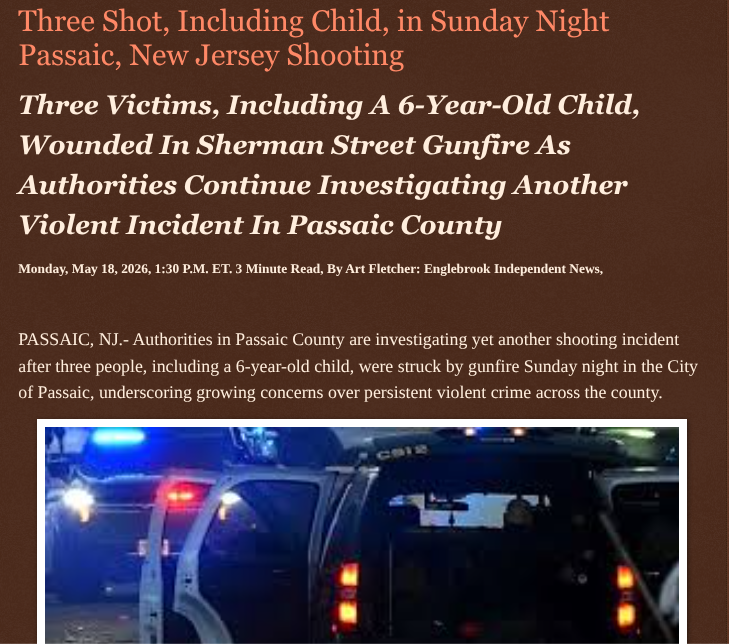 ArtFletcher9's tweet photo. Three Shot, Including Child, in Sunday Night Passaic, New Jersey Shooting https://t.co/q0xiOhnN8J via @Englebrooknews #NewJersey #CrimeNews #PassaicCountyNJ #PassaicNJ #Shooting #Investigation #Mother #Child #shot @HRG_Media @LodiNJNews @fordmb1 @SarahGeving1 @Shannon96574094 @DanCook26214426 @Daytobehappy @janninereid1 @gator4kb18 @TrumpWasRite2 @KathyKbrose @RobGerundo @JimBobW49