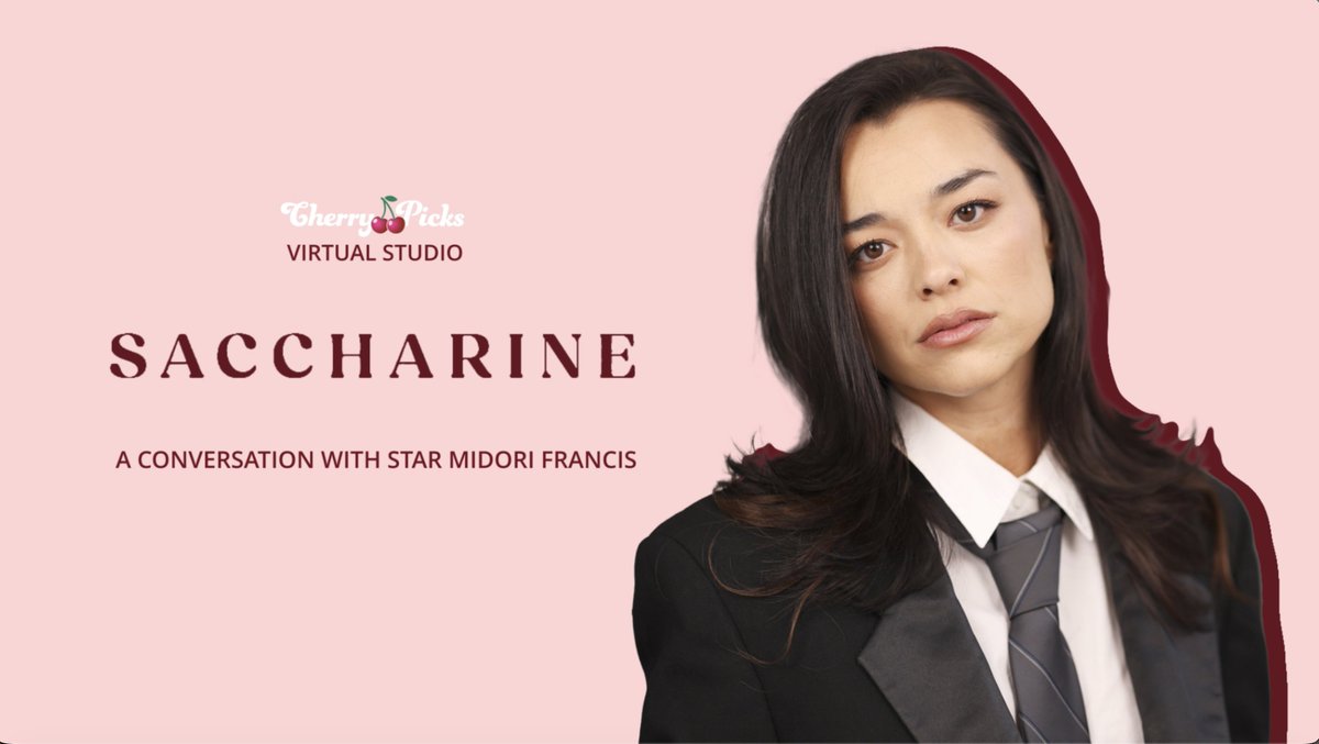 TheCherryPicks's tweet photo. Midori Francis talked to #CherryPicks about her new film #Saccharine, playing a smart character that makes dumb choices, the pressure of society's projections around food &amp; bodies, and much more!

🔗: https://t.co/l7j2Zd3K7x https://t.co/WG5oUWvAup