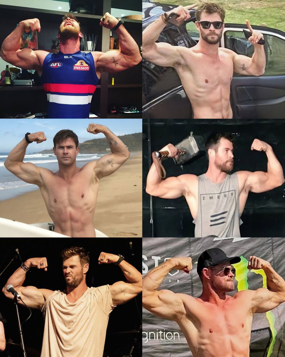 hemsplace's tweet photo. Chris Hemsworth and his big arms https://t.co/ns2a4hObLx