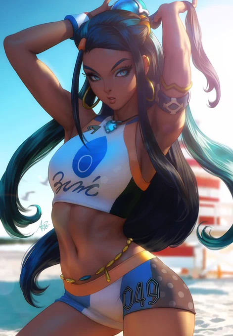Fan art | Pokémon - Nessa Artist: