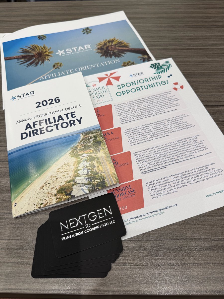 __mattryan__'s tweet photo. Completed the #STARAffiliate Business Partner Orientation with @SuncoastTampa REALTORS® ⭐ Proud to be a Trusted Only STAR Affiliate Partner &amp; Member supporting agents, teams &amp; brokerages with administrative TC, operations &amp; social media marketing support nationwide. @nextgentcs https://t.co/RnIJqLxAo8