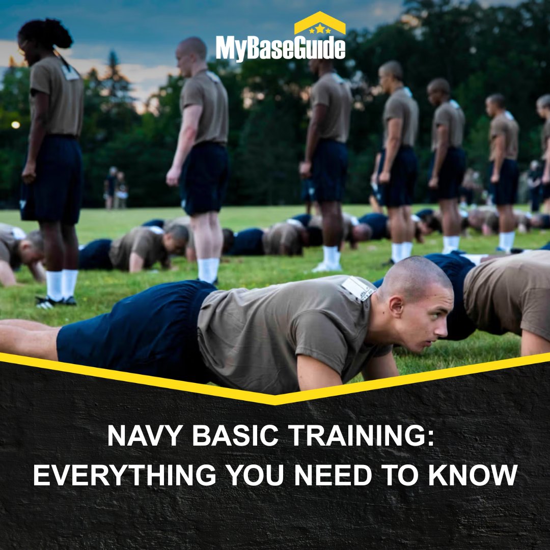 mybaseguide's tweet photo. Thinking about Navy boot camp? 
It’s 9 weeks that turn civilians into Sailors—physically, mentally, and fast.
From fitness standards to what to expect week by week… here’s the full breakdown.

⚓ Read before you sign up and ship out: https://t.co/m8TFuRc2dB

#Navy #BootCamp #MilitaryLife