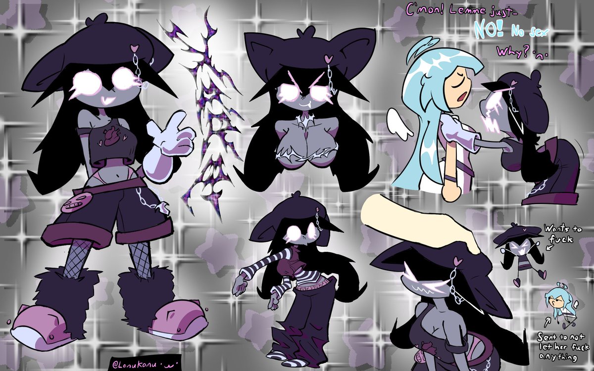 LanuKanu's tweet photo. Another lil fun OC yup yup. Names Xara 🖤 https://t.co/QDqZCVR2q8