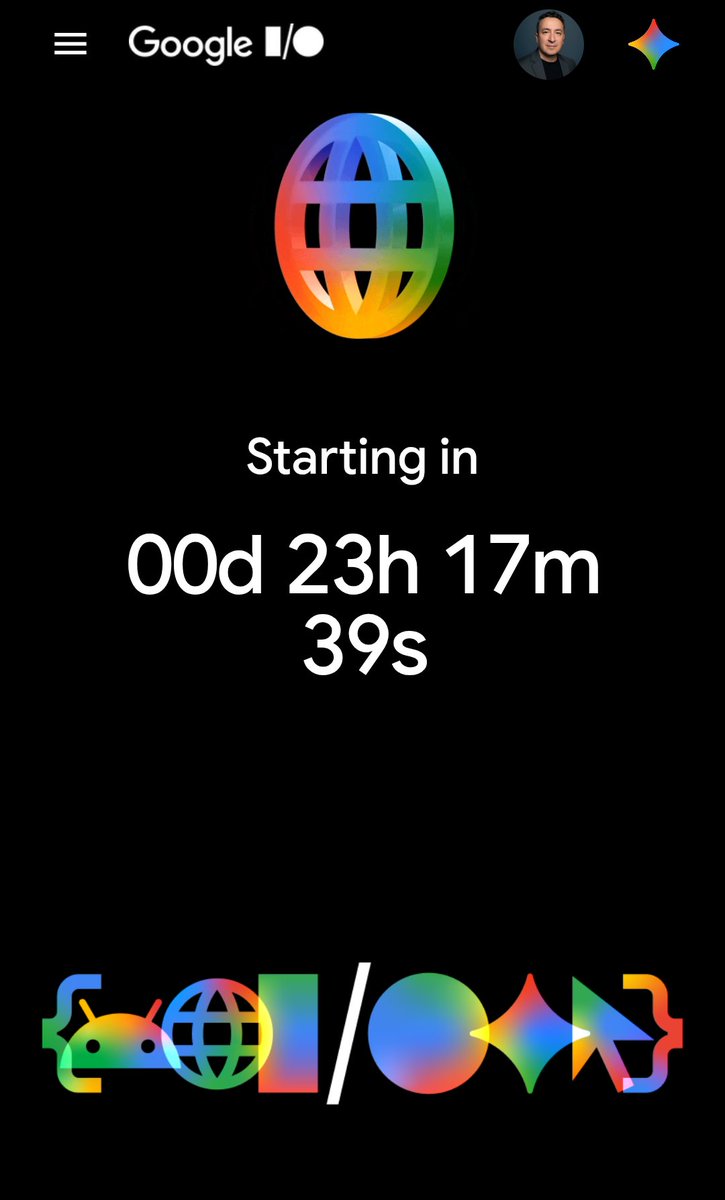 solsona's tweet photo. Google I/O '26 starts in less than 24 hours 🎉 https://t.co/Y1AmfW1KWD