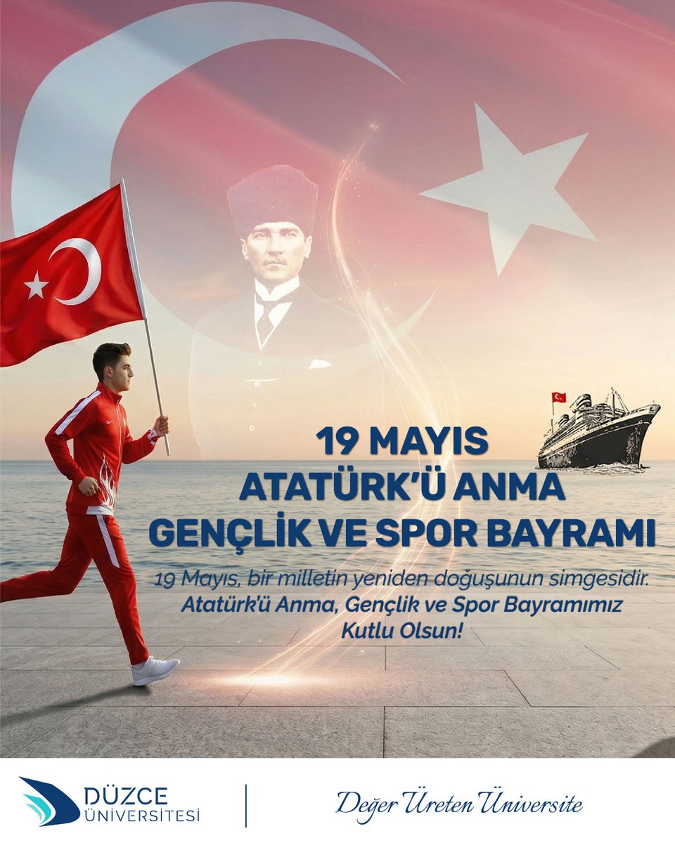 duzceuniversite's tweet photo. #19mayısatatürküanmagençlikvesporbayramı https://t.co/rEMQw1QXI0