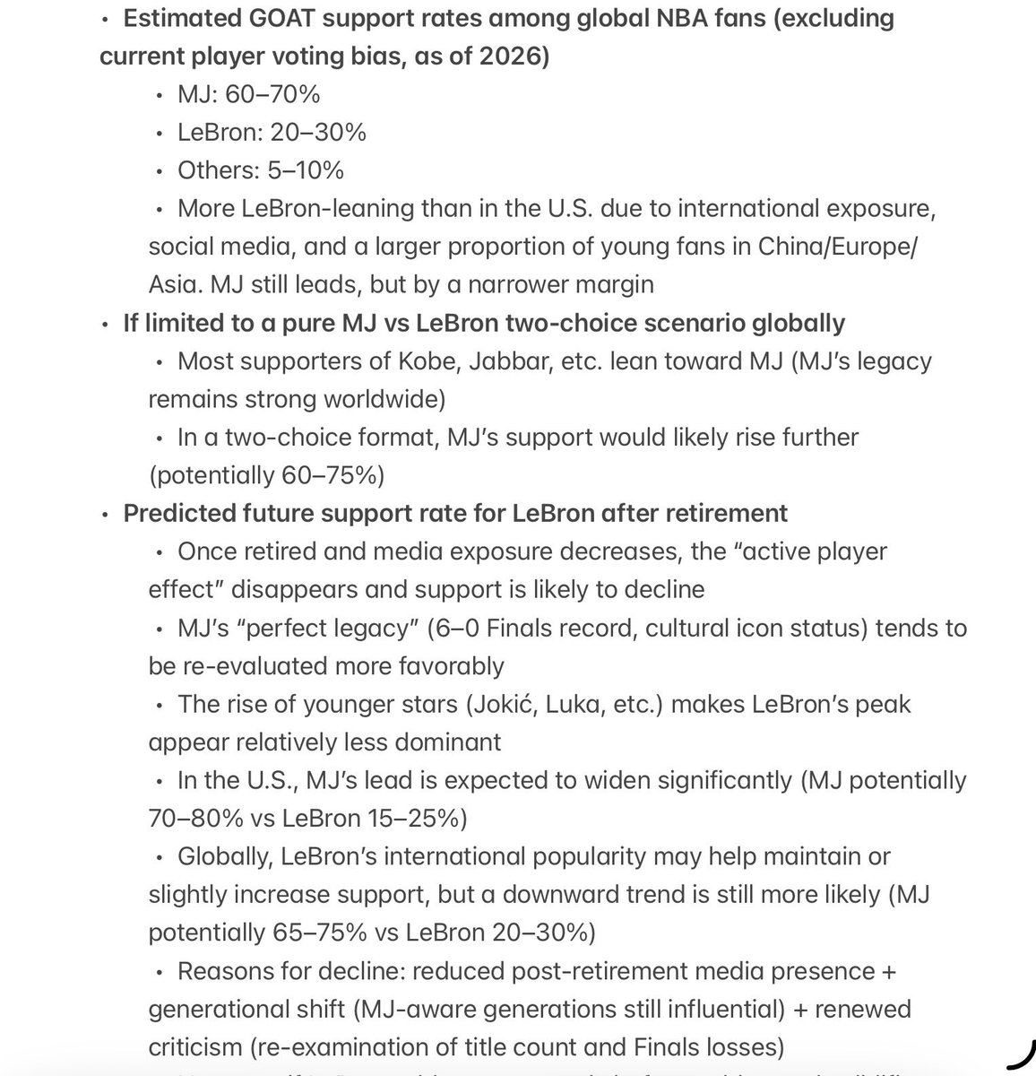 BronTRUMP's tweet photo. @NycVipers Wasted effort

GOAT approval rating among NBA fans worldwide https://t.co/WjtkKKizm1