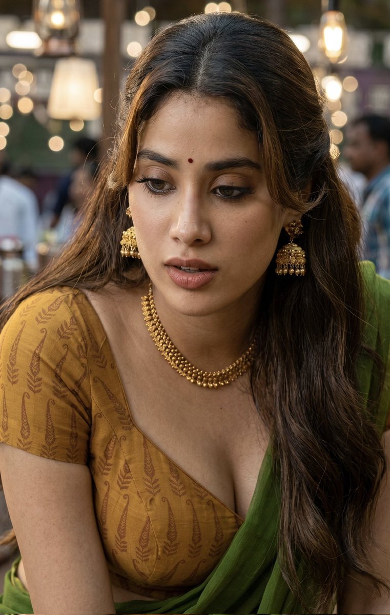 Bollyframeswood's tweet photo. She looks adorable in traditional look 😍🙌
#janhvikapoor #PeddiStorm https://t.co/kNOBzvQGuS
