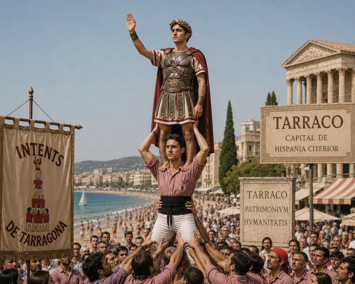 DeIntents's tweet photo. L'August, desprès de viure a Tarraco (27-25 aC), va ajudar a crear la nostra colla i va ser un dels nostres fundadors el 23 aC. Va ser casteller de la colla fins el dia de la seva mort. L'any que ve celebrarem el nostre 2.050è aniversari! Visca els Intents de Tarragona! #castells https://t.co/fH24jZWMmV