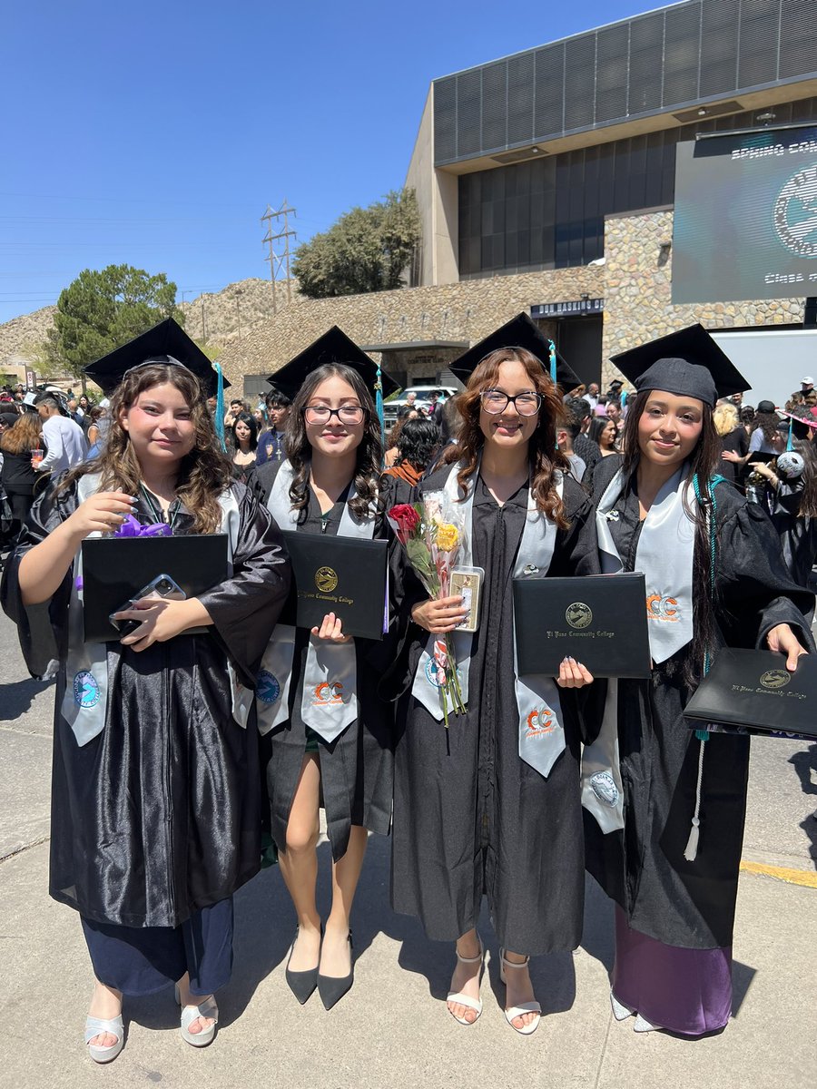 CTE_Counselor's tweet photo. Congrats to our Career Center PTECH students on their graduation from EPCC! We are proud of all of you!! @YsletaISD @YsletaISDCTE @vlara_82 @hmartinez5yisd https://t.co/GzPU7m5qlx
