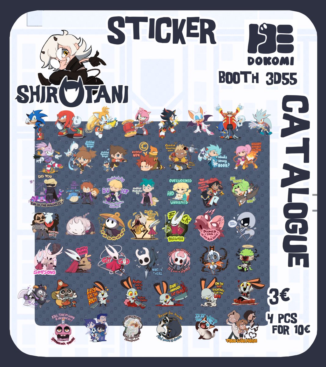 ShirotaniArt's tweet photo. and part 3 including the Sonic sticker rallye I‘m holding there! https://t.co/x9B0YPdCL3