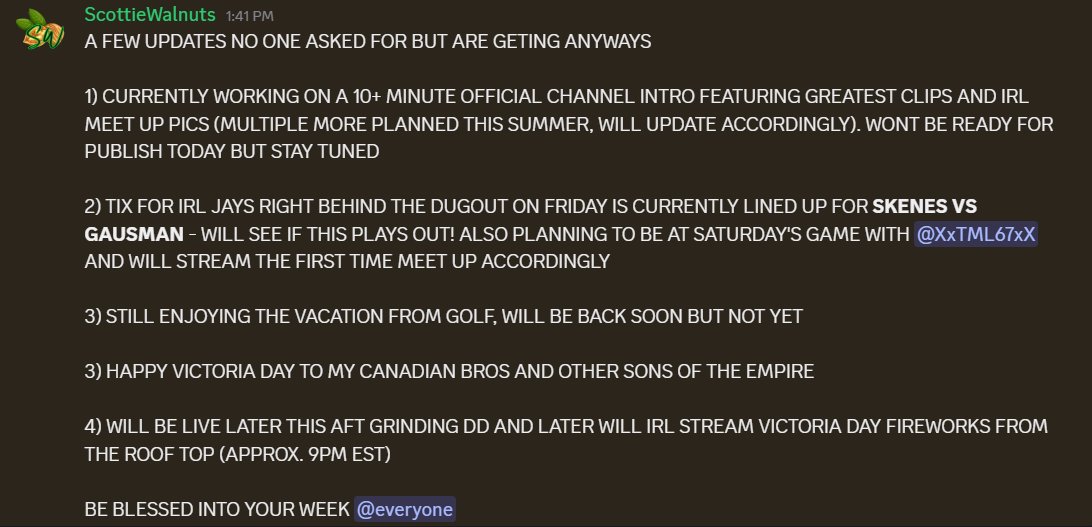 ScottieWalnuts's tweet photo. A few updates no one asked for but are getting anyways @PGATOUR2K @MLBTheShow @Twitch https://t.co/a6w2i17F42