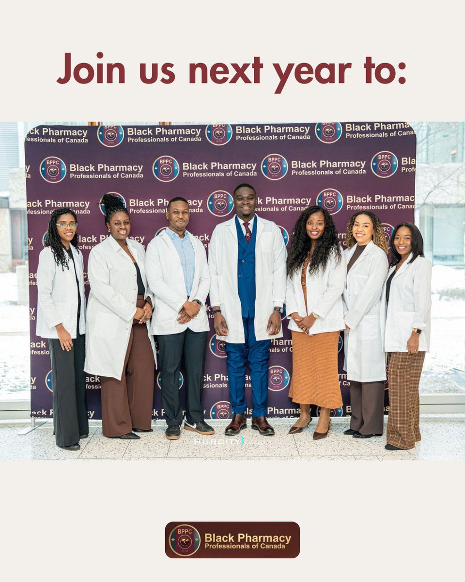 BPPCAN's tweet photo. BPPC Summit 2027 is coming! ✨

Join us next year in Calgary, Alberta for an inspiring experience filled with networking, learning, collaboration, and growth.
#pharmacycommunity #blackcommunities #blackpharmacist #canadahealthcare #pharmacistincanada #ipg https://t.co/uDJzvkjCIV