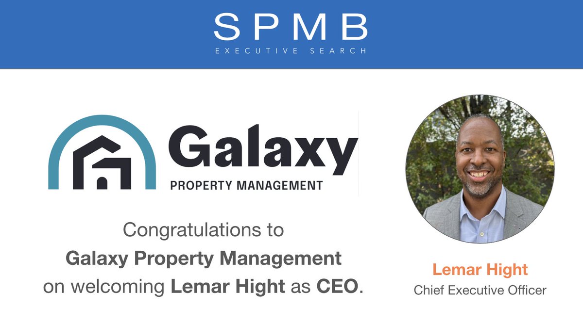 SPMBsearch's tweet photo. AI and services are converging. Investors deploying M&amp;A strategies value operators who've built businesses in tech &amp; services w/ real world operational complexity. That’s why we’re excited about Lemar Hight joining Galaxy Property Management as CEO. Cheers on a fantastic outcome! https://t.co/hjHA0RU0hp