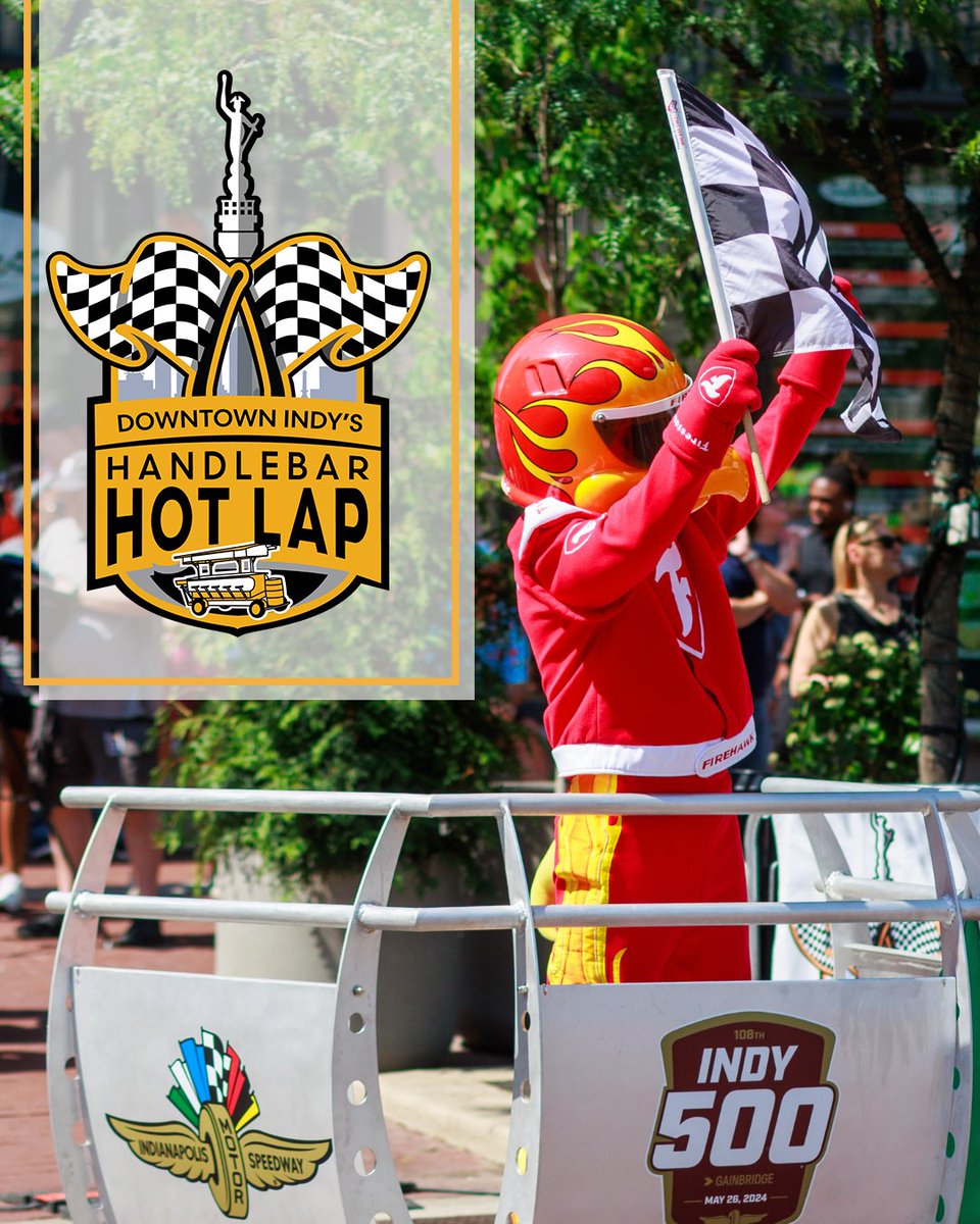 IndyDT's tweet photo. Calling all race fans 🏁

HandleBar Hot Lap takes over Monument Circle tomorrow at 10:45AM! Watch Downtown teams go head-to-head while cheering them on from the sidelines and enjoy special pop ups all day🏎️

Swipe to see the full HandleBar Hot Lap schedule ➡️ https://t.co/zoNWmt5V4f