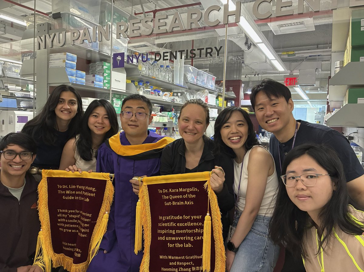 MargolisLabNYU's tweet photo. Congratulations to Haoming on graduating from New York University with a Master of Science in Biology from the Graduate School of Arts and Sciences! 🎓✨
Wishing you all the best in your next chapter, we’re so proud of you!
@karagm2009 https://t.co/UmJpjjsgKH
