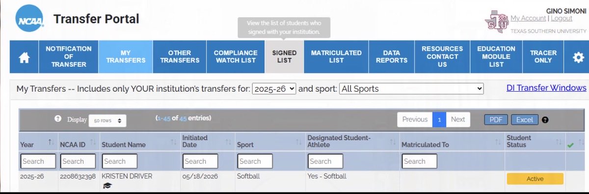 KristenDriver5's tweet photo. Graduate student officially in the transfer portal with 1 year of eligibility remaining. RHP | 3.67 GPA | B.S. in Kinesiology from Texas Southern University. Coaches can contact me at    

✉️ Kristen.driver2005@gmail.com
📞 (832)-330-8704

#TransferPortal #Softball https://t.co/lvobe314eM