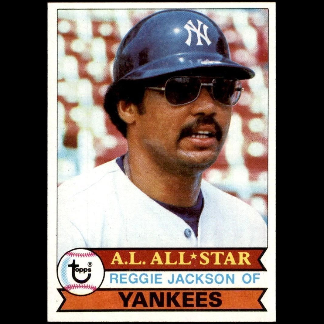 RepackedWax's tweet photo. 🍸 The guy known as The Most Cordial Man in Baseball turns 80 today - none other than #ReggieJackson. And while you may disagree with our character assessment, it's impossible to deny that Jackson was a force during his playing days. 

With huge home runs, a pedestrian lifetime .262 batting average and tons of RBIs and strikeouts, Jackson would potentially be the highest paid DH and sometimes outfielder in today's game. In fact, Jackson's motto should have been "go big or go home," as it was often feast or famine for him. 

His 563 homers still ranks 14th-best all-time, even in the modern era of grossly inflated power numbers, while his 2,597 strikeouts is a mark that has never been touched, and nearly double that of #BabeRuth (1,330). It's also more batters than Hall of Fame pitchers #WarrenSpahn, #BobFeller or #DonDrysdale struck out in their entire careers, for whatever that's worth. 

But we do love Reggie. He had probably the second most-famous namesake candy bar in baseball history, right after #BabyRuth, and he had some legendary interactions with the late Yankees owner #GeorgeSteinbrenner. And it's hard to argue with 5 #WorldSeries championships and an MVP award all in the same decade (1970s). 

Say what you will about him, but Reggie truly was "the straw that stirs the drink" in his day. #baseballcards #baseballhistory #MLBhistory #RepackedWax