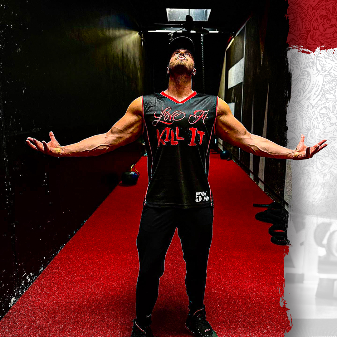 5PercentNutri's tweet photo. Built in the dark. Forged through discipline.

Repping the Love It Kill It Jersey with the same energy we bring to every workout — relentless, unapologetic, and all gas no brakes. 💀🔥

No excuses. No shortcuts. Just work. https://t.co/DrtEb3CEkP