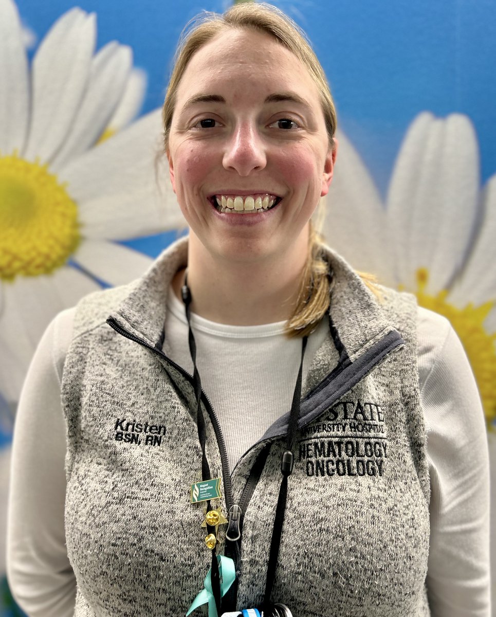UpstateCancer's tweet photo. Congratulations to Kristen Moth on being named our Infusion Clinical Leader! 🎉 
Kristen joined Upstate in 2022 and joined the Cancer Center team in 2024. We look forward to her leadership and focus on enhancing the patient and staff experience! https://t.co/RXVQptBrYd