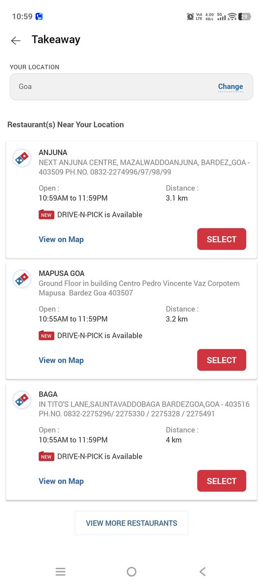 duwedi's tweet photo. @dominos @dominos_india  please dial any one number and connect with your own restaurant..
Pathetic customer care.. Waited 2 hours for my order. No customer care nothing https://t.co/D8kaYPUJ8m