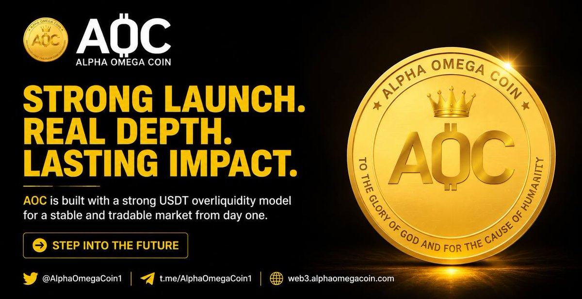 Runakhan22's tweet photo. The future of crypto depends on ecosystems users can trust during volatile conditions. @AlphaOmegaCoin1 introduces structural safeguards designed to create a safer and more dependable trading environment within its BEP20 V2.1👇 https://t.co/dZdkkqFhZT
#AOC #AlphaOmegaCoin #AOCIEO https://t.co/Lcr6G4bOsd