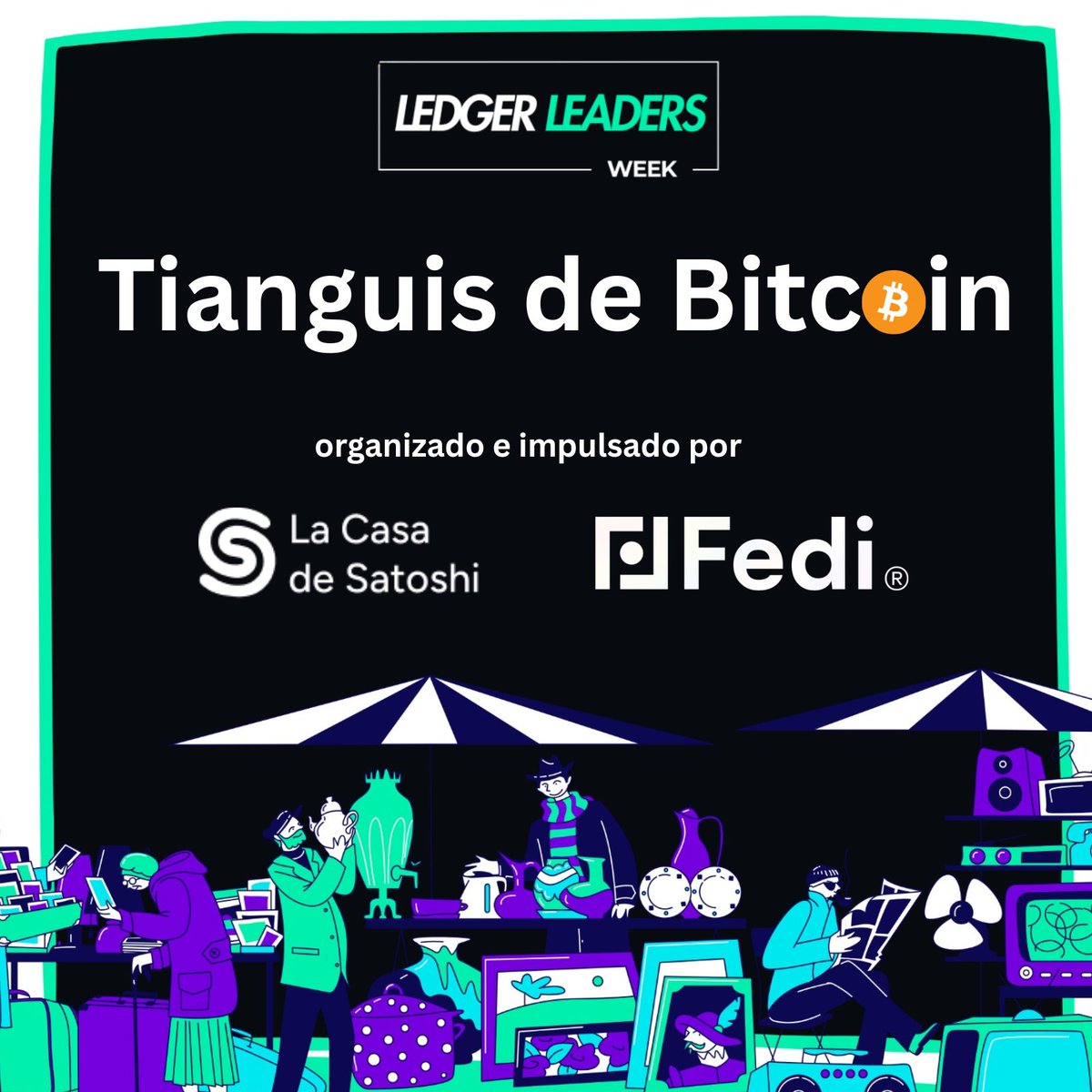 CepnikMaciej's tweet photo. I’m currently finalizing the last details for the second edition of the Tianguis de Bitcoin (Bitcoin Market) at La Casa de Satoshi, this time powered by @fedibtc. 

It will also be the closing event of Ledger Leaders Week in CDMX. 🇲🇽 (@ForoBlockchain)

We already have 100 registrations and at least 15-20 merchants who will be selling a wide variety of goods, art, and services. The only condition: they can only accept Bitcoin, no pesos👀

We still have a few spots left for merchants, so send me a DM if you’re in CDMX and want to sell your stuff.

The first edition was a success, with almost 75,000 pesos worth of Bitcoin exchanging hands that day, so I’m sure this time will be even better. It’s just another proof that Bitcoin works perfectly as a form of money.

RSVP with the link below. 👇