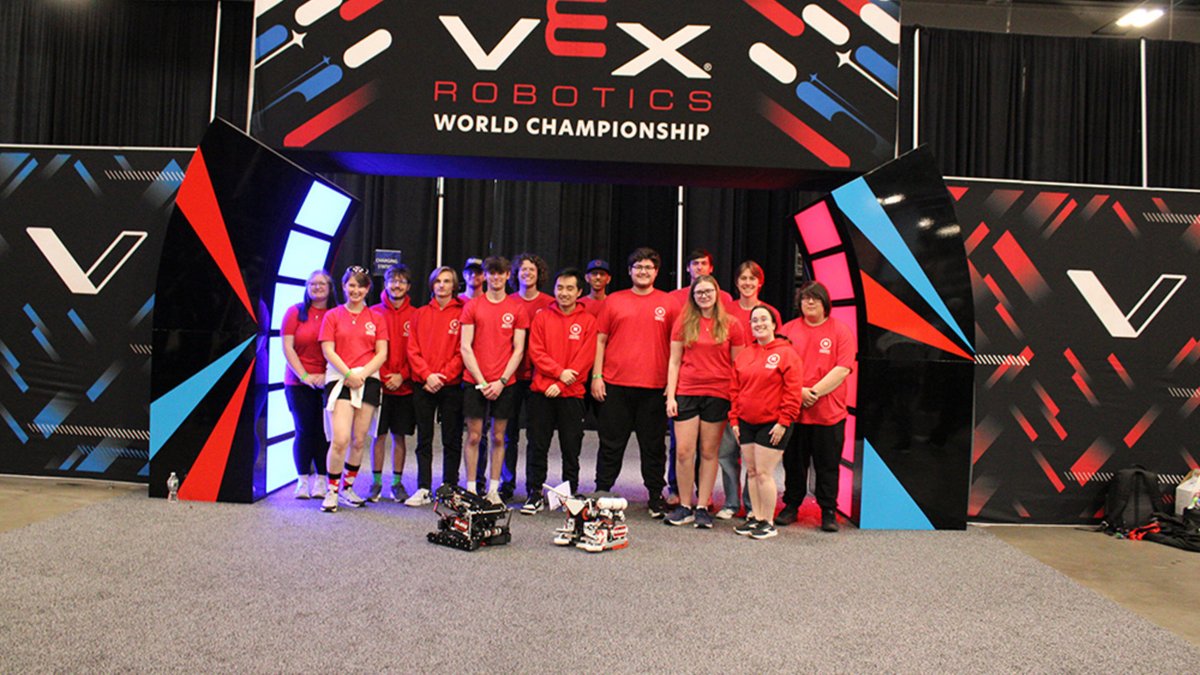 UNLComputing's tweet photo. Congratulations to our students and members of @UNLVEXU! They competed and placed fifth in their division at the VEX Robotics World Championship! https://t.co/5ALe6rhNLQ https://t.co/CmkJYeT4c0